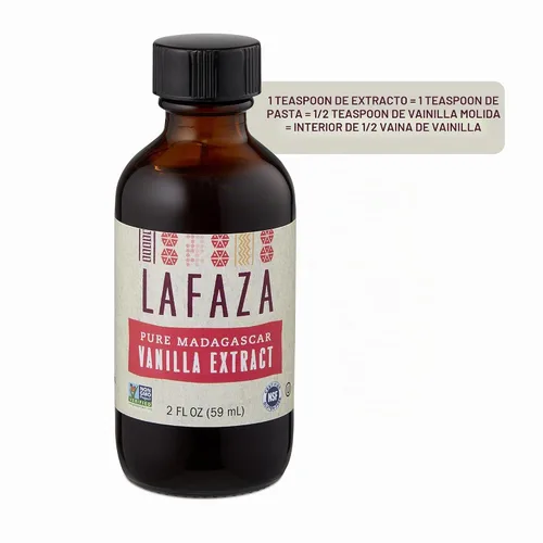 Vista 6 de Lafaza Extracto orgánico puro de vainilla de Bourbon de Madagascar, totalmente natural (2 fl oz)