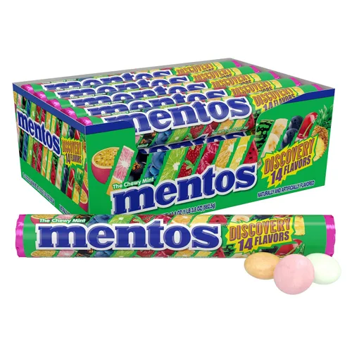 Vista 13 de Mentos Rollo de caramelo de menta masticable, canela, 14 piezas por rollo