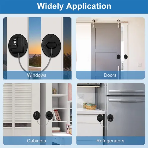 Vista 7 de AOSITE Cerradura digital sin llave: pestillos multiusos a prueba de niños para refrigerador, congelador, gabinete, cajón y armario, cerradura