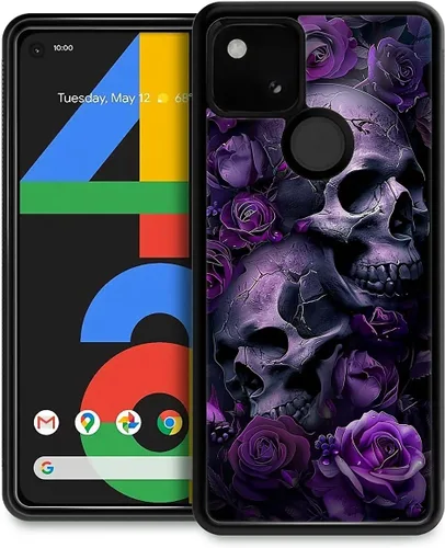 Vista 89 de Compatible con Google Pixel 4A 5G Mobile Case Creative Acrylic Panel trasero Silicona Protección Grip especialmente diseñado para Google Pixel 4A 5G