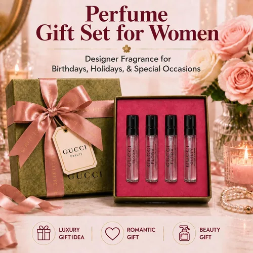 Vista 3 de Gucci - Set de regalo de mini perfume para mujer, 4 piezas, colección EDP Travel