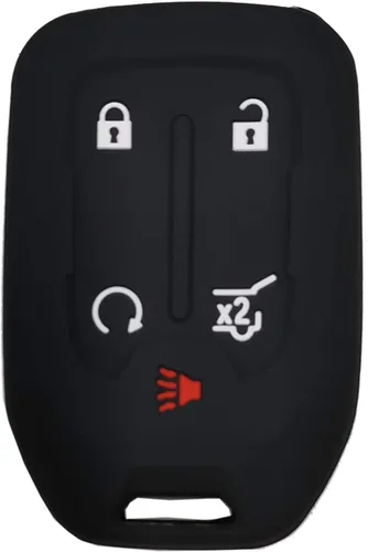 Vista 6 de 2 fundas protectoras para llave inteligente para GMC Acadia Terrain Yukon Chevrolet Suburban Tahoe entrada remoto sin llave, funda protectora