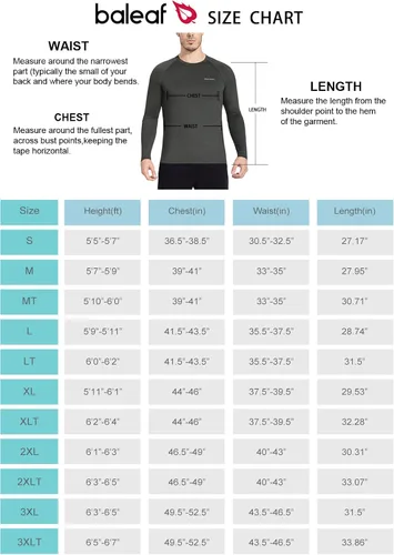 Vista 6 de Camisas Baleaf de manga larga para correr, para entrenamiento de atletismo, para hombre