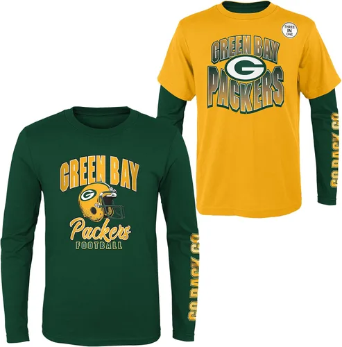 Vista 20 de NFL Conjunto de 3 Camisetas y Camisas de Manga Larga para Niños y Jóvenes 8-20, Colores del Equipo del Día del Juego