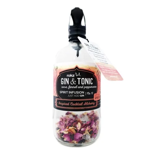 Vista 4 de rokz Gin and Tonic Spirit - Mezcla de infusión para cócteles, 1.75 onzas