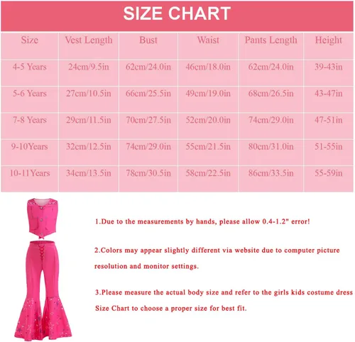 Vista 6 de RAINDEWLL Vestido rosa para niñas, vestido de princesa a cuadros de película para niñas, Halloween con accesorios