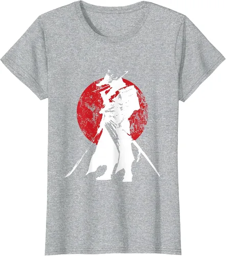 Vista 60 de Vintage Japanese Samurai Retro Bushido Warrior Japan Sword T-Shirt Asphalt Grey