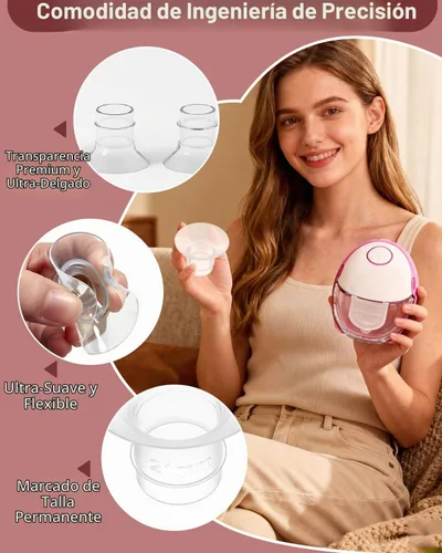 Vista 6 de 10 piezas de inserción de brida 13/15/17/19/21 * 2 piezas compatibles con Momcozy Air 1/W1/M9/M6/M5/V1 Pro/V2 Pro