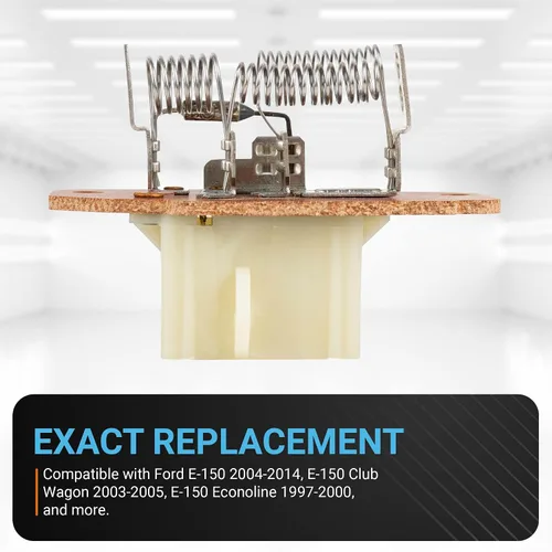 Vista 4 de BlueStars Resistencia del motor del soplador HVAC 973-013, compatible con Ford 1997-2014 E150 E250, 1997-2022 E350, 2000-2005 Excursion, 1999-2007