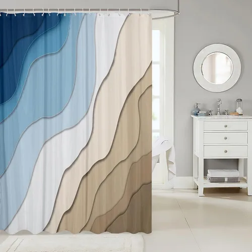 Vista 60 de Decorative White Baseball Shower Curtain Waterproof Polyester Fabric,Red Baseball Bat Bath Curtain Home Bathroom Decor Hanging Curtain with Hooks 72