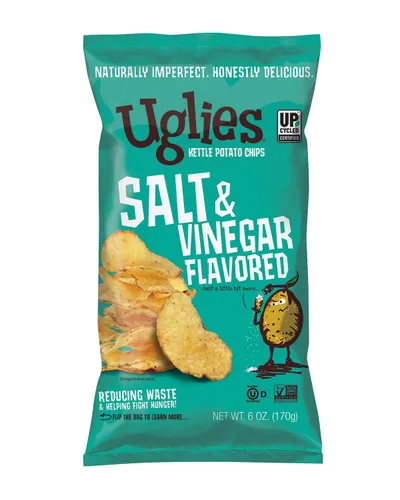 Vista 11 de UGLIES Patatas fritas cocidas en hervidor de agua, aperitivos sin gluten, patatas fritas Kosher, aperitivos sin OMG para niños u oficina, bolsas