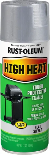 Vista 13 de Rust-Oleum 7750830 Pintura en aerosol de esmalte de alta temperatura, 12 onzas, almendra Protección de hasta 1200 °F, parrillas, ahumadores