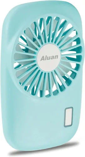 Vista 14 de Aluan Miniventilador de mano, potente, pequeño, personal, portátil, velocidad ajustable, USB, recargable, ventilador de pestañas para niños, niñas