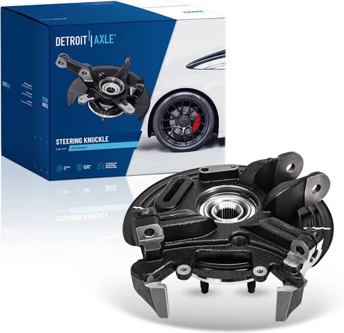 Vista 75 de Detroit Axle - Kit de nudillos traseros izquierdo FWD para Hyundai Santa Fe 2007-2009 Veracruz 2007-2012, reemplazo del conjunto de cojinete