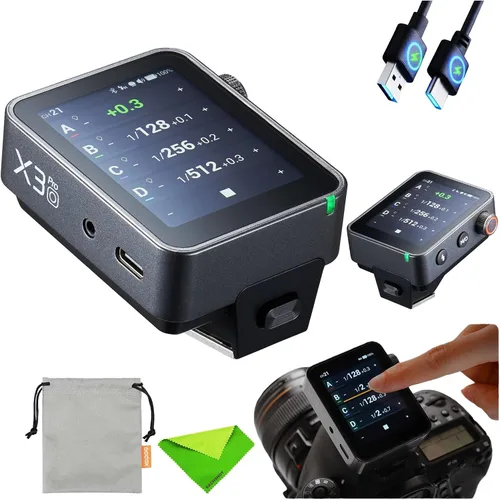 Vista 12 de Godox X3 Pro N X3Pro N TTL Disparador de flash inalámbrico para Nikon, transmisor de pantalla táctil 2.4G con control de aplicación Bluetooth