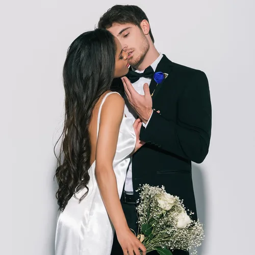 Vista 7 de Zeyune 24 piezas de bolsillo para ojales de boda Boutonniere Rose Boutonniere para hombres, bodas y fiestas de graduación (azul)