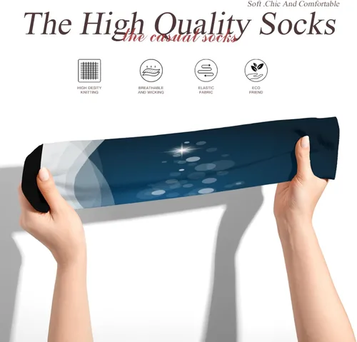 Vista 4 de Women's Dress Socks,Colorful Fashion Patterned Socks