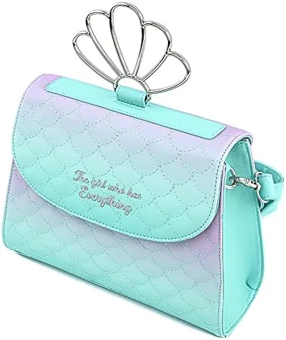 Vista 3 de Loungefly Little Mermaid Ombre Scales Shell Handle Crossbody