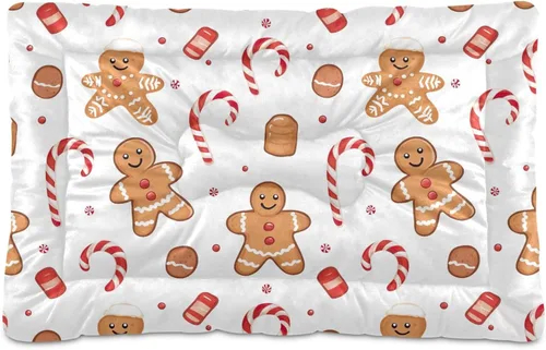 Vista 17 de Almohadilla de cama para mascotas con estampado de vaca 3D, tapete suave para cama de perro con parte inferior antideslizante, almohadilla de jaula