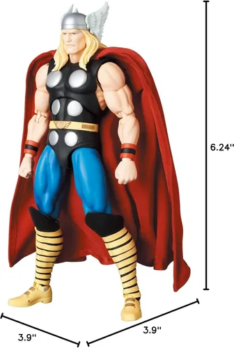 Vista 12 de MAFEX No. 182 THOR Thor (Ver. Cómic) Altura total: Aprox. 6.3 pulgadas (160 mm), sin escala, figura de acción pintada