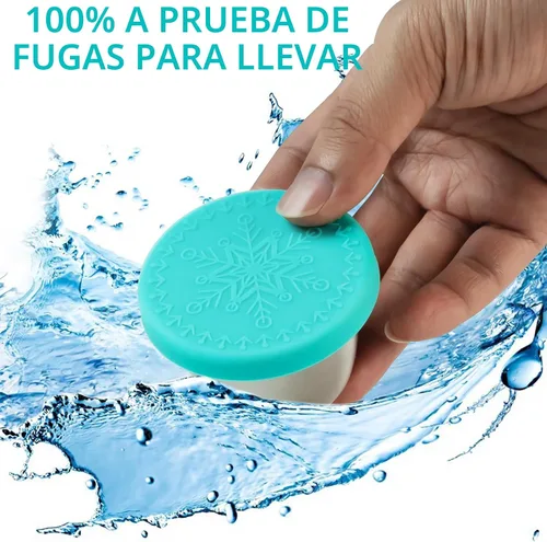 Vista 4 de Freshmage [Paquete de 6 de 2.4 onzas] Recipiente de aderezo de acero inoxidable con tapas de silicona, recipientes reutilizables a prueba de fugas