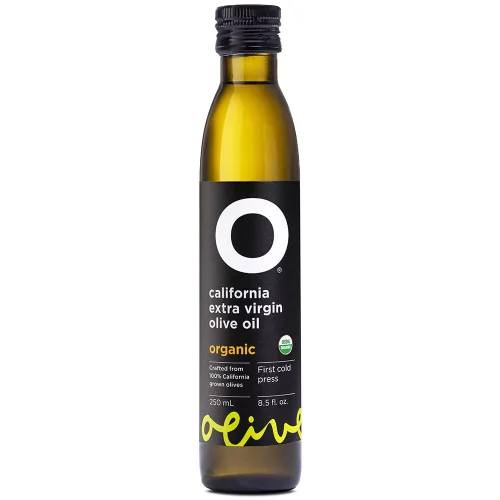 Vista 5 de Botella de vidrio de aceite de oliva virgen extra orgánico California de 25.4 onzas líquidas por O Olive