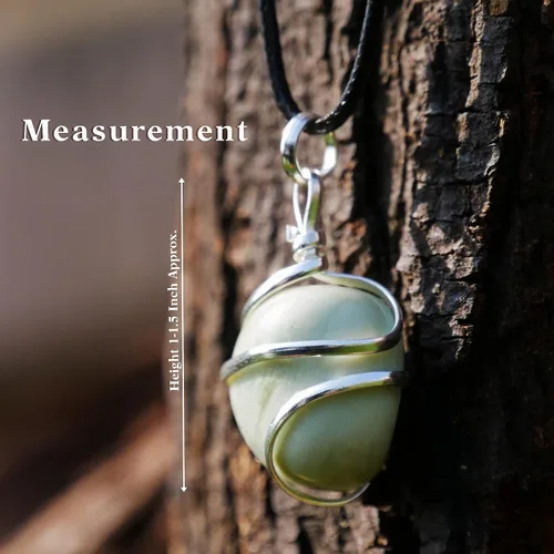 Vista 79 de PYOR Collar con colgante curativo de Reiki de cristal, gemas de buena suerte, prosperidad, riqueza, piedras preciosas naturales, collares de buena