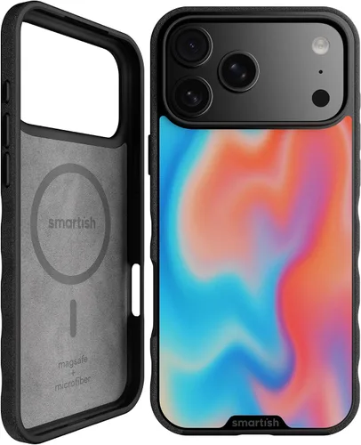 Vista 86 de Smartish iPhone 11 Pro Max Slim MagSafe, Gripmunk, agarre magnético delgado Asunto de corbata negra (MagSafe)