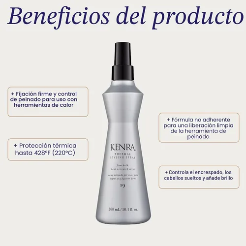 Vista 2 de Kenra Thermal Styling Spray 19 Heat Protection Spray