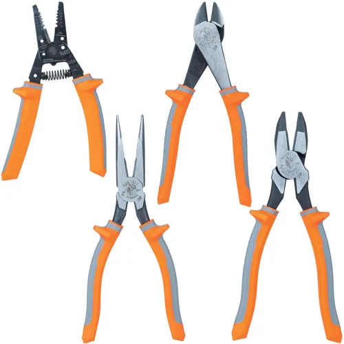 Vista 17 de Klein Tools 2288RINS Alicates Cortadores Diagonales Aislados de 1000V, Fabricados en EE.UU., Diseño de Alta Palanca, Cuchillas Endurecidas por