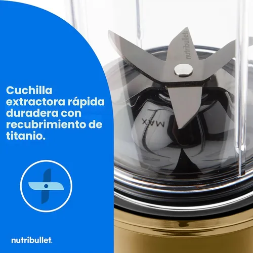 Vista 6 de NutriBullet Ultra Personal Blender NB50500BR, 32 onzas, Latón