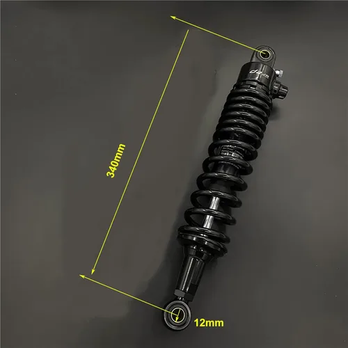 Vista 3 de Amortiguadores de aire traseros de 340 mm para motocicleta, suspensión para ATV, Go Kart, Quad, scooter, motocicletas retro, motos de calle