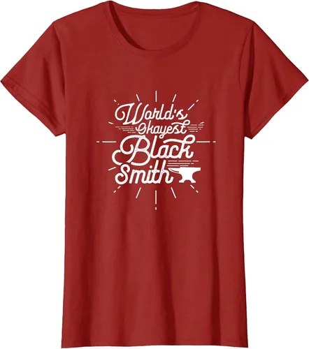 Vista 67 de Blacksmith Blacksmithing Forge Metalsmith Forging T-Shirt Asphalt Grey