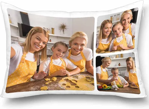 Vista 10 de Funda de almohada con foto personalizada, regalos para la familia, fotos personalizadas, fundas de almohada decorativas personalizadas, regalos