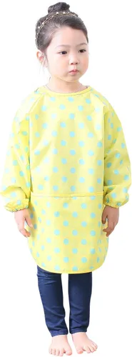 Vista 19 de Plie Kids Waterproof Art Smock – Long Sleeve Apron for Painting, Baking, Sensory Play (Ages 1–10)