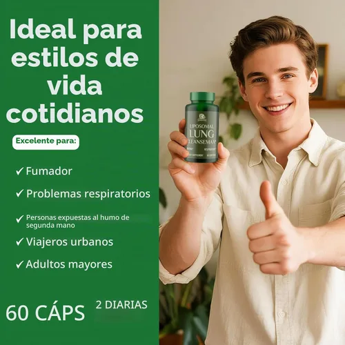 Vista 7 de Suplemento Liposomal Lung Cleansemax con Extracto de Hoja de Gordolobo, Extracto de Fruta de Saúco, Quercetina + 13 Hierbas y Vitaminas, Absorción