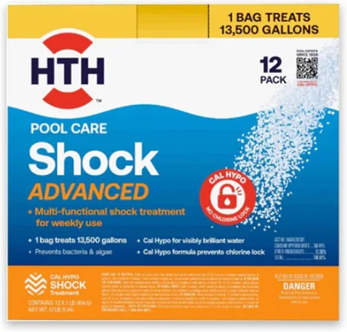 Vista 10 de HTH 52039 Pool Care Shock Ultra, químico para piscina, fórmula Cal Hypo (paquete de 1)