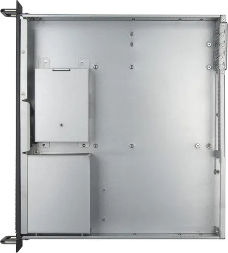 Vista 11 de Silverstone Technology RM23-502-MINI, 2U Dual 5.25" Drive Bay Micro-ATX chasis de servidor industrial para montaje en rack con interfaz USB 3.1