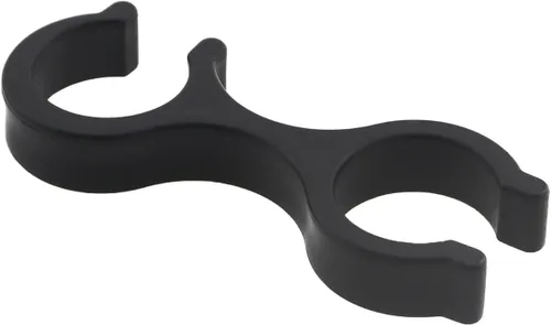 Vista 5 de Bastón de senderismo al aire libre con hebilla de plástico negro, protector de punta de repuesto para nieve y barro, accesorios antideslizantes