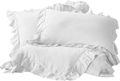 Vista 10 de Juego de funda de edredón de algodón orgánico tamaño King, juego de ropa de cama de 3 piezas, funda de edredón suave tamaño King con 2 fundas, funda