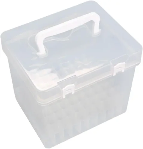 Vista 7 de Estuche de transporte para rotuladores, caja de almacenamiento de lápices, organizador de lápices, portátil, transparente, organizador