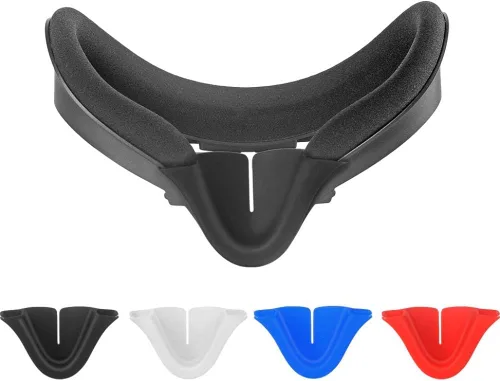 Vista 4 de Oculus Quest 2 - Almohadilla de nariz para Oculus Quest 2 VR, accesorios de silicona, protección contra la luz, comodidad y protección para la nariz