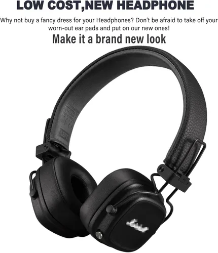 Vista 3 de Major IV - Almohadillas de repuesto compatibles con auriculares Marshall Major 4 Major IV, almohadillas de espuma viscoelástica