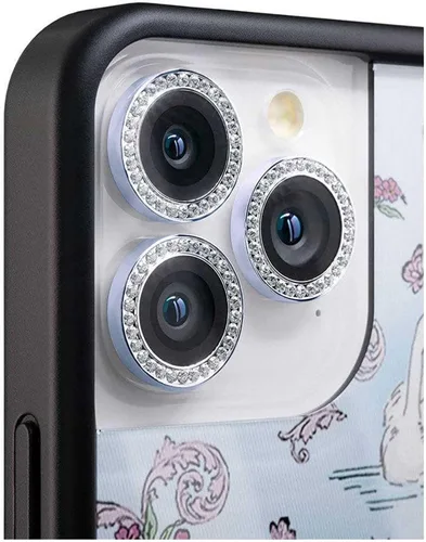 Vista 4 de Wildflower Fundas – Bling Negro para Cámara, Compatible con Apple iPhone 11 Pro y 11 Pro Max Funda de Teléfono Compatible, Brillante, Reflectante