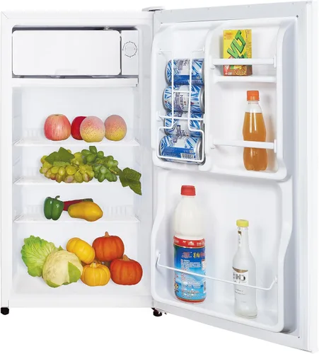 Vista 4 de Magic Chef MCBR350W2 - Refrigerador compacto con descongelación manual, refrigerador pequeño para espacios compactos, 3.5 pies cúbicos, color blanco