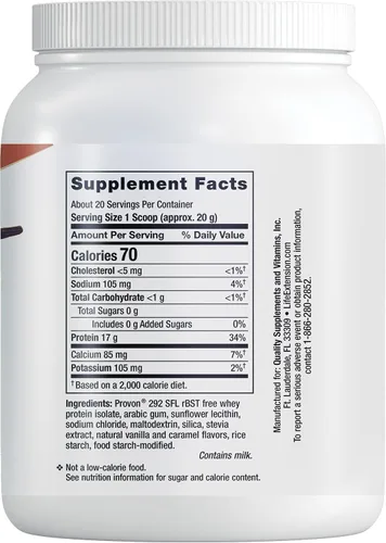 Vista 2 de Life Extension Wellness Code Aislado de proteína de suero – Proteína de vainilla en polvo para el crecimiento muscular y la salud inmunológica