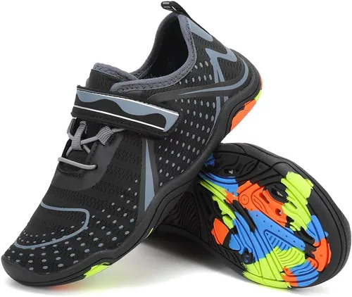 Vista 2 de Zapatos acuáticos para niños y niñas, suela ligera y cómoda, fácil de caminar, calzado acuático y deportivo antideslizante
