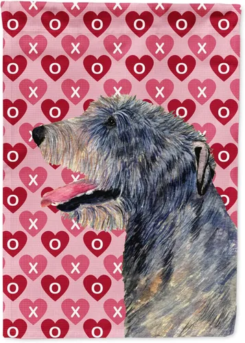 Vista 60 de Caroline's Treasures SS4484GF Bandera de jardín con diseño de bulldog inglés y corazones para el Día de San Valentín, bandera decorativa para patio