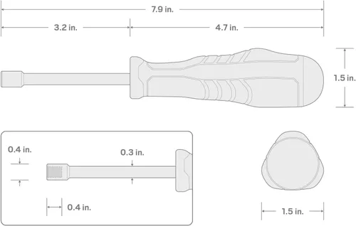 Vista 6 de TEKTON Destornillador de brocas de 1/4 pulgadas de alto par DBH23000