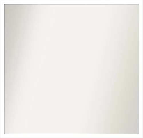Vista 269 de Amanti Art Espejo de baño blanco para sobre el fregadero, 22 x 45 pulgadas, espejo de tocador rectangular blanco Lucie, marco de madera moderno